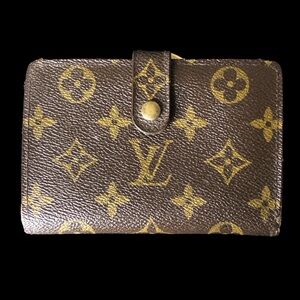 LOUIS VUITTON LV Monogram Porte Monnaie Viennois Bifold Kisslock Wallet AUTH